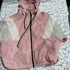 PINK Victoria's Secret Pink and Gray Windbreaker